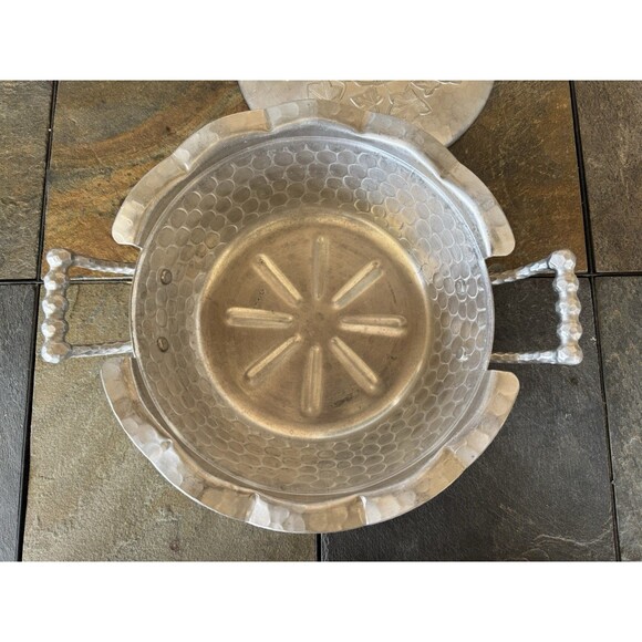 Everlast Hand Forged Aluminum Covered Serving Dish Ivy Casserole Handmade - Picture 13 of 16